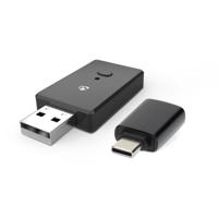 Wireless Car Audio Adapter | Android Auto / Apple Carplay | AAC / SBC | Black - thumbnail