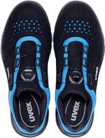 uvex 9558 9558241 Lage veiligheidsschoenen S1P Schoenmaat (EU): 41 Zwart/blauw 1 paar - thumbnail