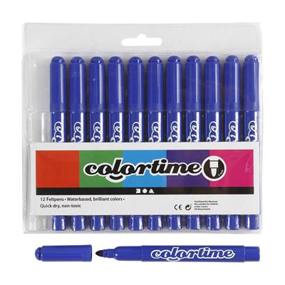 Creativ Company Blauwe jumbo stiften, 12st.