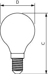 Signify 34756400 Gloeilamp-lamp Energielabel E (A - G) E14 Peer 6.5 W Warmwit (Ø x l) 45 mm x 80 mm 1 stuk(s) Signify 34756400 Gloeilamp-lamp Energielabel E (A - G) E14 Peer 6.5 W Warmwit (Ø x l) 45 mm x 80 mm 1 stuk(s)