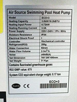 Comfortpool Zwembad warmtepomp eco+ 3