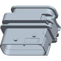 TE Connectivity 1-1564528-1 Female behuizing (board) HDSCS, MCP Totaal aantal polen: 16 Inhoud: 1 stuk(s) - thumbnail