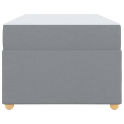 Bedframe met matras Anders Lichtgrijs 90 x 190 cm Stof