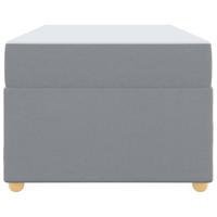 Bedframe met matras Anders Lichtgrijs 90 x 190 cm Stof - thumbnail