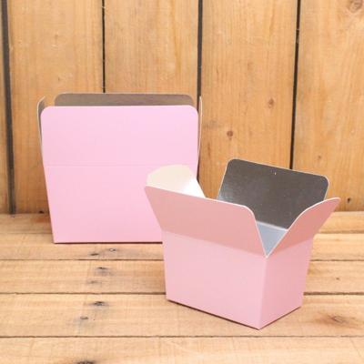 Bonbon doosjes - Chocolade doosje - Pastel roze LAAG - 12 stuks