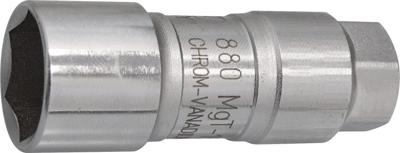 HAZET Bougiedopsleutel 880MGT-18 · 3/8 inch (10 mm) vierkant hol · Buiten-zeskant-profiel · SW 18 mm HAZET Bougiedopsleutel 880MGT-18 · 3/8 inch (10 mm) vierkant hol · Buiten-zeskant-profiel · SW 18 mm