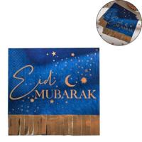 Ginger Ray servetten eid mubarak blauw/goudkleurig 16 stuks | 20 stuks - thumbnail