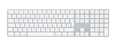 Apple Magic Keyboard with Numeric Keypad QWERTZ CHE Aluminium