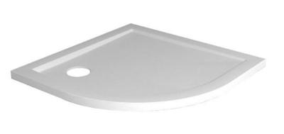 Douchebak acryl 1/4 rond 90x90x4 wit