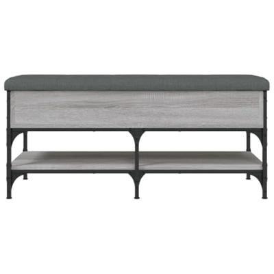 Schoenenbank 102x42x45 cm bewerkt hout grijs sonoma eikenkleur
