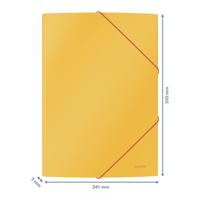 Elastomap leitz cosy a4 3-kleps geel - thumbnail
