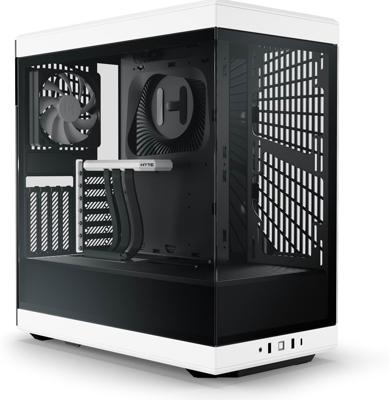 HYTE Hyte Y40 Midi Tower, Tempered Glass - schwarz/weiß Midi-tower Behuizing, Gaming-behuizing Wit