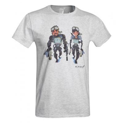 D.Five T-shirt Navy Seals Team Couple heren katoen grijs