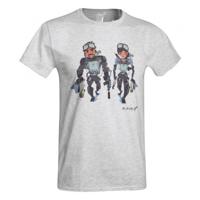 D.Five T-shirt Navy Seals Team Couple heren katoen grijs - thumbnail