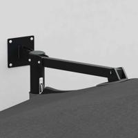 Tuinparasol Antraciet en Zwart 248 x 248 x 148 cm - thumbnail