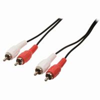 Nedis Stereo-Audiokabel | 2x RCA Male | 2x RCA Male | 10 m | 1 stuks - CAGB24200BK100 CAGB24200BK100 - thumbnail