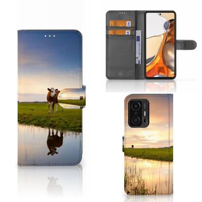 Xiaomi 11T | 11T Pro | Telefoonhoesje | Met pasjeshouder | Koe
