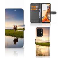 Xiaomi 11T | 11T Pro | Telefoonhoesje | Met pasjeshouder | Koe - thumbnail