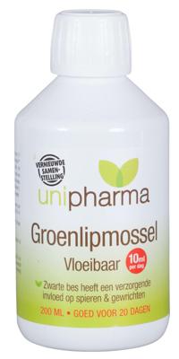 Unipharma Groenlipmossel Vloeibaar Unipharma Groenlipmossel Vloeibaar