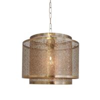 Hanglamp goud By Rydens 'Hermine' E27 fitting led lamp 34 cm - thumbnail