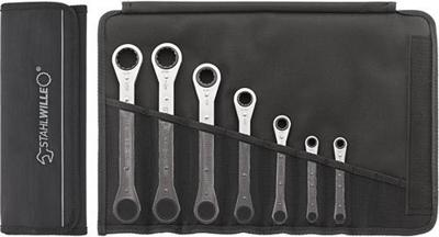 Stahlwille ringratelsleutelset inch 7-delig