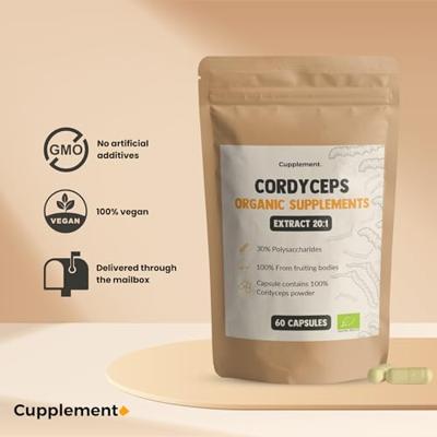 Cupplement Cordyceps Organic Powder 60Gram