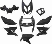 Edge Plaatset 9-delig voor yamaha aerox tot bouwjaar 2014 - mat zwart - thumbnail