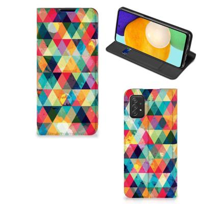 Samsung Galaxy A03s | Hoesje met Magneet | Geruit