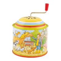 Goki metalen muziekdoos boerderij - old mcdonald had a farm - thumbnail