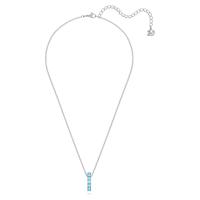 Swarovski 5643754 Ketting Exalta zilverkleurig-aquamarijnblauw 42-47 cm - thumbnail