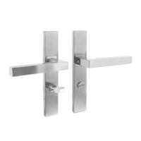 Intersteel Deurkruk Vierkant op Schild Toilet WC 63/8MM RVS - thumbnail