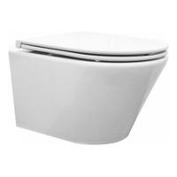 Wandcloset Wiesbaden Vesta Junior Diepspoel Randloos Wit (inclusief flatline zitting) - thumbnail