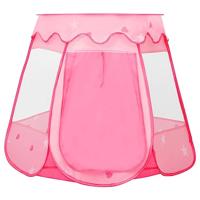 VidaXL Kinderspeeltent met 250 ballen 102x102x82 cm roze - thumbnail
