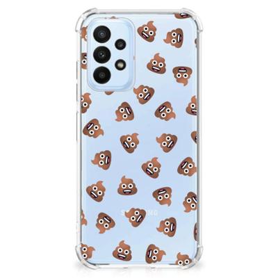 Doorzichtige Silicone Hoesje voor Samsung Galaxy A23 Poep Emojis Doorzichtige Silicone Hoesje voor Samsung Galaxy A23 Poep Emojis
