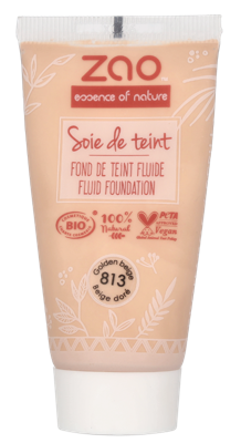 Zao Soie De Teint Fluid Foundation - Refill 30 ml 813 Beige Dore
