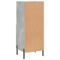 Dressoir 34,5x34x90 cm bewerkt hout betongrijs - thumbnail