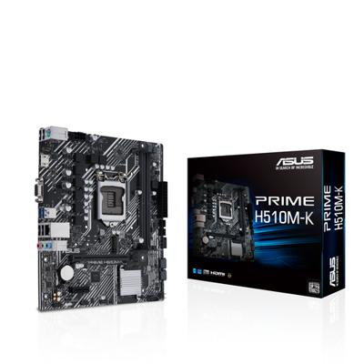 Moederbord - ASUS - PRIME H510M-K - Intel H510 LGA 1200 (Socket H5) micro ATX
