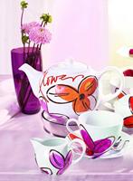 Edding porseleinstiften - set van 4 - zwart/rood/paars/roze - thumbnail