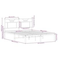 Bedframe zonder matras hout sonoma eikenkleurig 140x190 cm - thumbnail