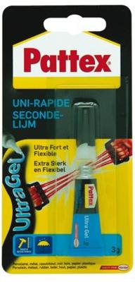 Secondelijm Pattex Ultra GEL tube 3 gram op blister | 12 stuks Secondelijm Pattex Ultra GEL tube 3 gram op blister | 12 stuks