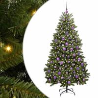 VidaXL Kunstkerstboom met 300 led groen 180 cm pvc en metaal - thumbnail