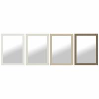 Wandspiegel DKD Home Decor Bruin Zwart Donker grijs Ivoor 70 x 2 x 97 cm (4 Stuks) - thumbnail