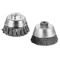 Wolfcraft Komborstel | RVS | Gevlochten | M14 | Ø75mm | 1 stuk - 2700000 - thumbnail