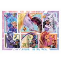 Clementoni puzzel unicorn academy - 6 portretten, 104dlg. - thumbnail