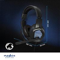 Nedis GHST410BK Gaming Headset Over-ear Surround Usb Type-a Inklapbare Microfoon 2.10 M Led - thumbnail