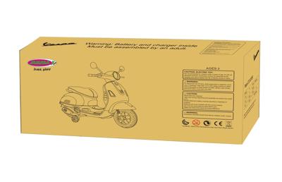 JAMARA Elektrische Vespa kinderscooter Ride On (Grijs)