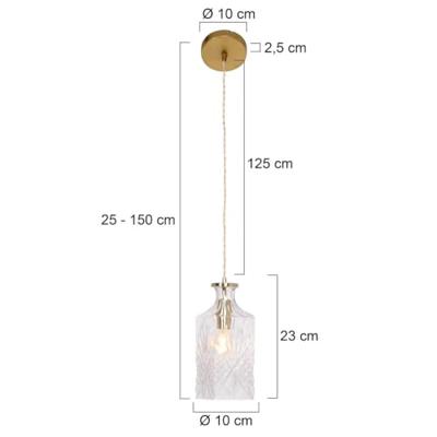 Steinhauer Klassieke hanglampGrazioglass Ø 10cm - 3495ME