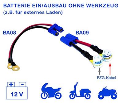 BAAS Bike Parts Baas accukabel "ec5" battery cable baas ec5