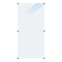 Geharde Glasplaat Mat Glas 90 x 180 CM - thumbnail