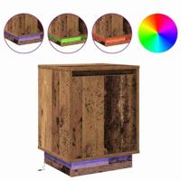 Nachtkastje met 2 pcs Oud hout 39 x 34.5 x 50 cm Bewerkt hout - thumbnail